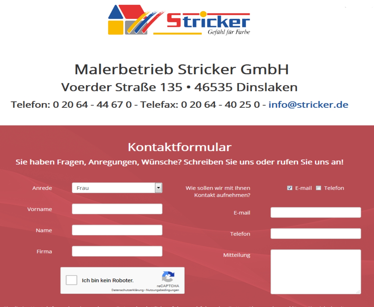 Malerbetrieb Stricker GmbH